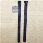 BLACK CIRCLE Y DOUBLE PLY PLAIN LEATHER HORSE CINCH GIRTH FLANK BILLETS
