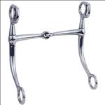 WEAVER LEATHER HORSE DRAFT BIT 6 INCH TOM THUMB SNAFFLE MOUTH