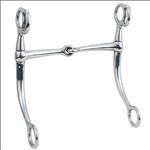 WEAVER LEATHER DRAFT HORSE BIT 6 1/2 INCH TOM THUMB SNAFFLE MOUTH