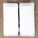 WHITE CLASSIC EQUINE HORSE SAFETY LEG WRAPS PROTECTION TACK PAIR