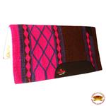 MADE IN USA HILASON SHOW WOOL HORSE SADDLE BLANKET PAD RODEO PINK