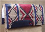 F152 HILASON SHOW NEW ZEALAND WOOL SADDLE BLANKET PAD BROWN RED BEIGE