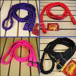 G-B SET OF 4 BRAIDED POLY BARREL RACING CONTEST HORSE REINS FLAT EASY GRIP KNOTS