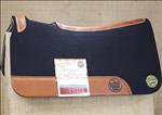 Fnc1 Bayou West Black Contoured Wool Felt Neoprene Horse Saddle Pad Made In Usa
