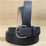 SILVER CREEK CLASSIC WESTERN 1-3/8  BLACK LEATHER MENS BELT