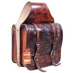 BG108AMF- HILASON WESTERN COWBOY TRAIL RIDE HORSE SADDLE BAG MAHOGANY