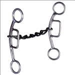 HILASON STAINLESS STEEL SLIDING HORSE GAG BIT 5-1/8 SMALL CHAIN MOUTH
