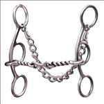 PROFESSIONAL CHOICE FUTURITY 3 PC TWISTED WIRE MOUTH HORSE BIT 5.5 inch CHAIN