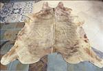 S039 HAIR ON LEATHER PURE BRAZILIAN COWHIDE SKIN RUG CARPET EXOTIC LIGHT