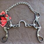 REINSMAN MOLLY POWELL PERFORMANCE SERIES LARGE PORTED HORSE CHAIN MOUTH BIT